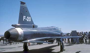 Northrop F-20 Tigershark 82-0064 at Edwards Air Force Base on November 3, 1985